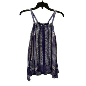 PARKER | Women’s Olympus Blue Multicolor Silk Blend Cami Top Size XS